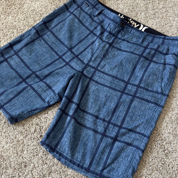 Hurley Board Shorts Men's blue Swim trunks size 34 - Picture 2 of 10